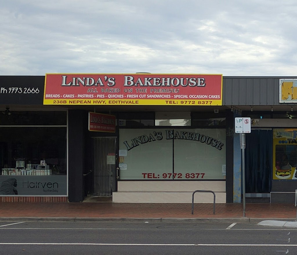 Lindas Bakehouse | bakery | 238B Nepean Hwy, Edithvale VIC 3196, Australia | 0397728377 OR +61 3 9772 8377