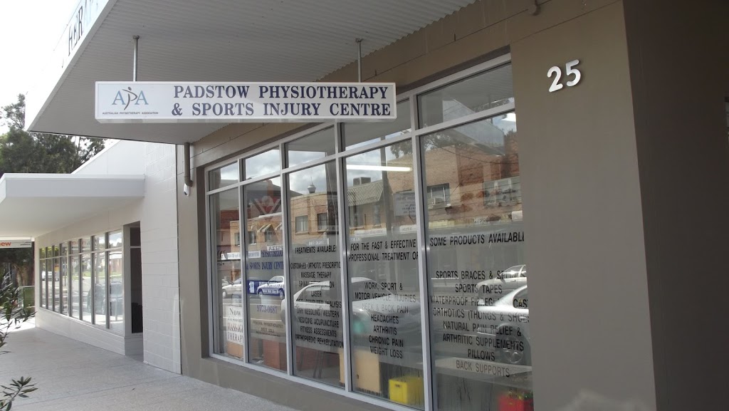 Padstow Physiotherapy & Sports Injury Centre | 25 Cahors Rd, Padstow NSW 2211, Australia | Phone: (02) 9773 0687