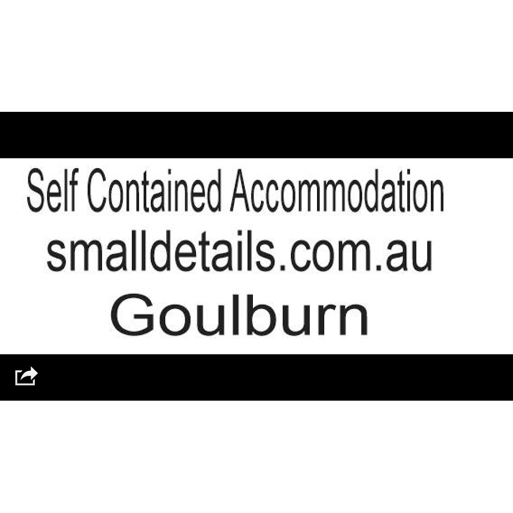 Small Details | lodging | Bradley St, Goulburn NSW 2580, Australia | 0402113337 OR +61 402 113 337