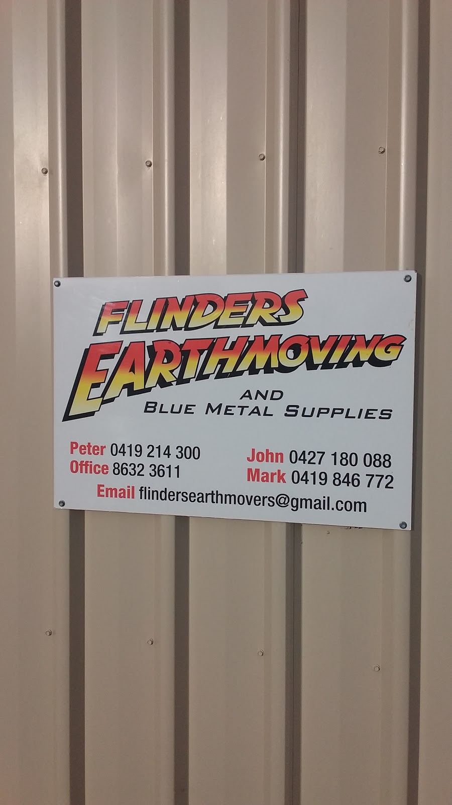 Flinders Earthmoving & Blue Metal Supplies | 104 Germein Port Rd, Port Pirie SA 5540, Australia | Phone: 0419 214 300