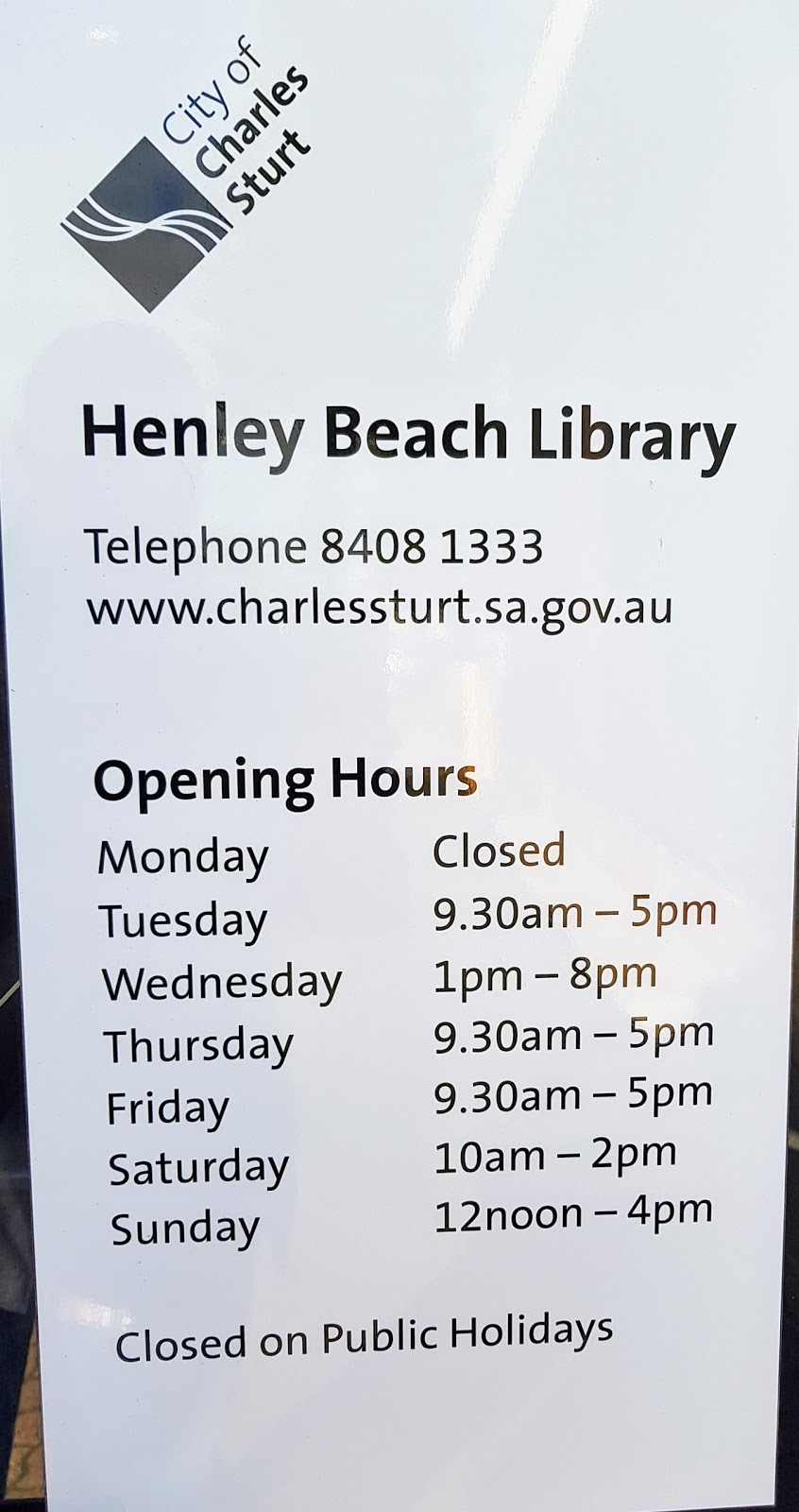 Henley Beach Library | 378 Seaview Rd, Henley Beach SA 5022, Australia | Phone: (08) 8408 1333