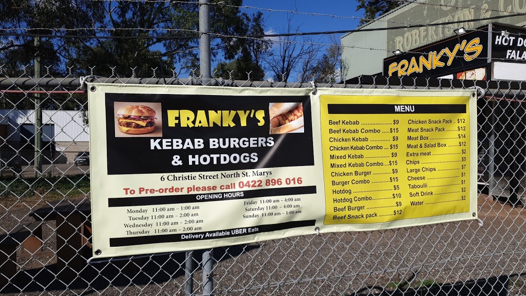 Frankys Kebabs & Burgers | cafe | 6 Christie St, St Marys NSW 2760, Australia | 0452081076 OR +61 452 081 076