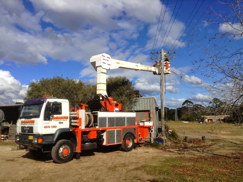 McMahons Power Lines Pty Ltd | 400 Comleroy Rd, Kurrajong NSW 2758, Australia | Phone: (02) 4576 1243