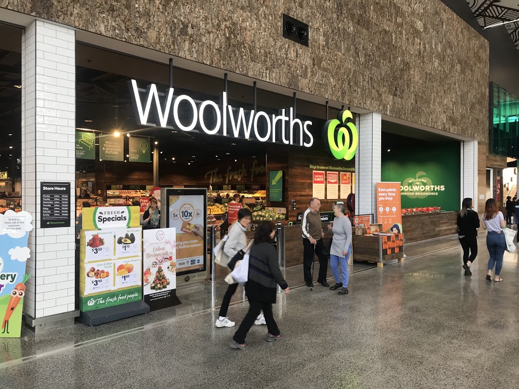 Woolworths Burwood Brickworks | supermarket | 78 Middleborough Rd, Burwood East VIC 3151, Australia | 0396246292 OR +61 3 9624 6292