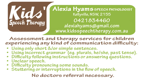 Kids Speech Therapy - Speech & Language Therapist | Memorial Avenue, Kellyville NSW 2155, Australia | Phone: 0421 834 460