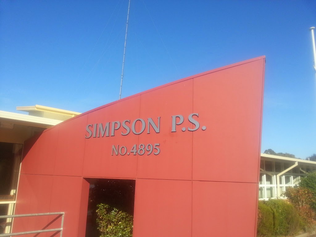 Simpson Primary School | school | Cockayne St, Simpson VIC 3266, Australia | 0355943298 OR +61 3 5594 3298
