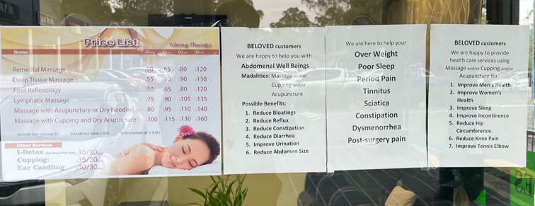 Blacktown Massage -- Yi Hong THERAPIES | Shopping Centre-next to Woolworths, shop 2/13 Ravenhill St, Kings Langley NSW 2147, Australia | Phone: (02) 9838 4151