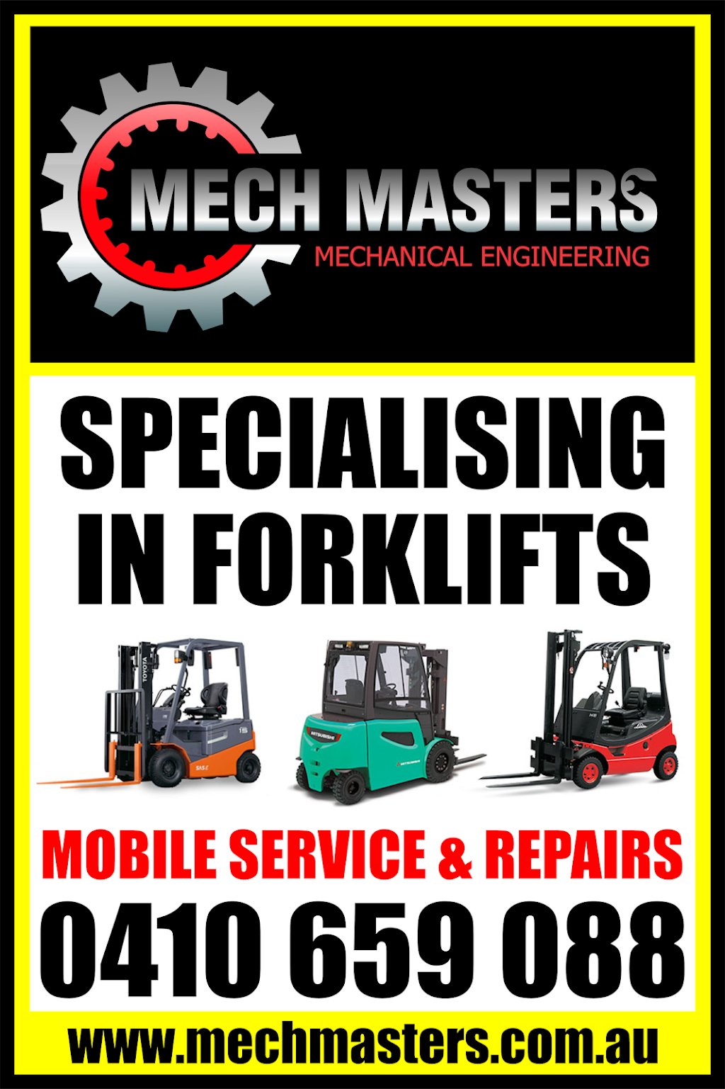 Mech Masters Mechanical Engineering PTY LTD - Forklift Service P | store | S Western Hwy, Mount Richon WA 6112, Australia | 0894975693 OR +61 8 9497 5693