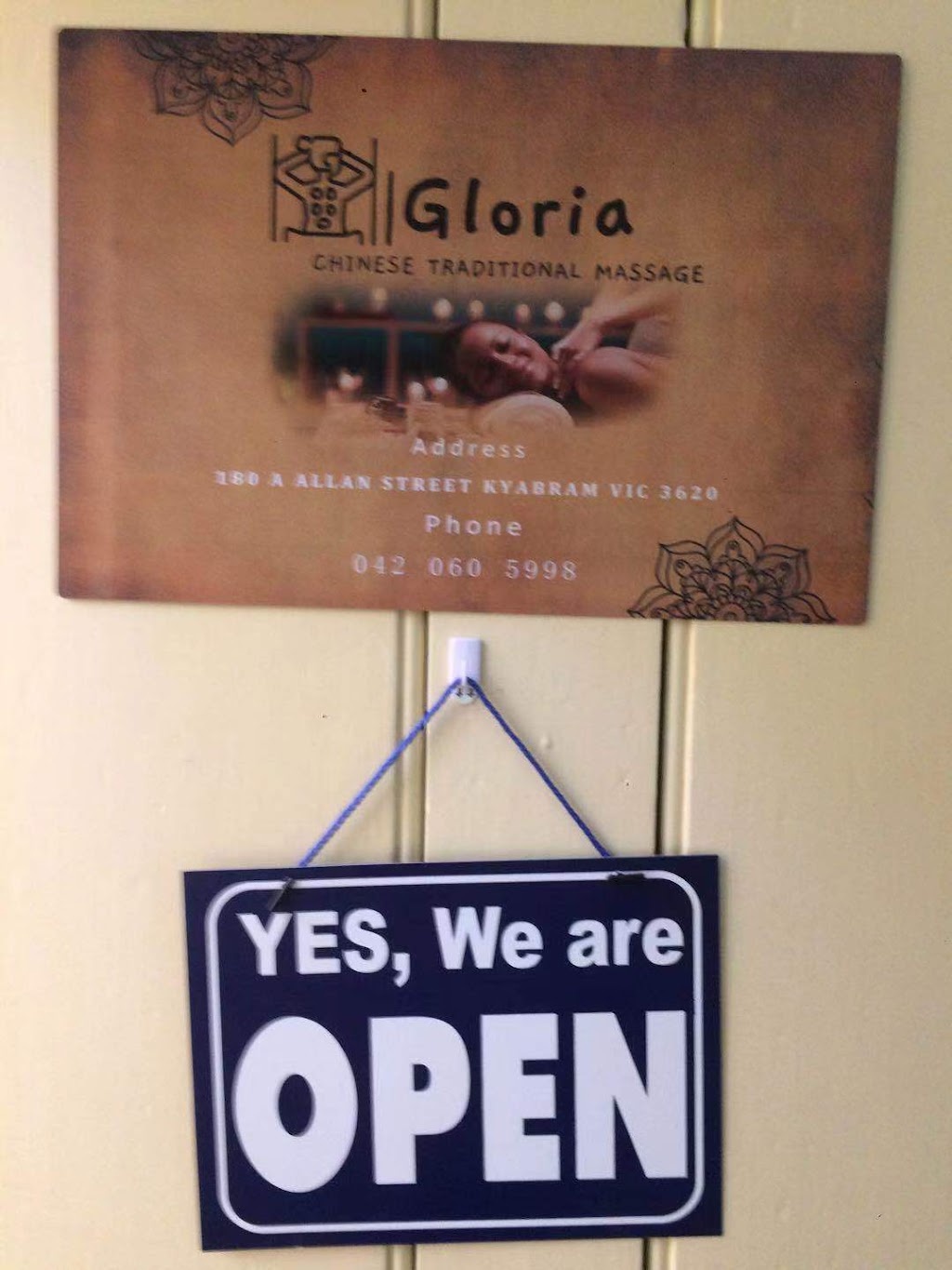 Gloria Chinese Traditional Massage | 180B Allan St, Kyabram VIC 3620, Australia | Phone: 0420 605 998