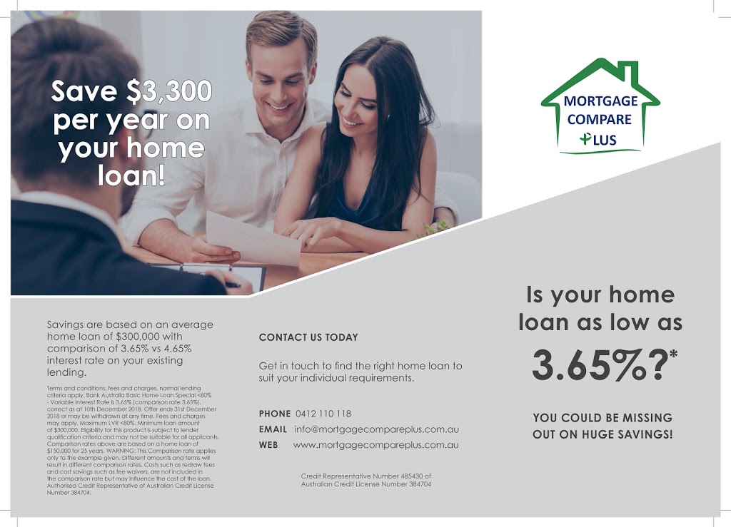 Mortgage Compare Plus - Mordialloc | insurance agency | 554 Main St, Mordialloc VIC 3195, Australia | 0412110118 OR +61 412 110 118