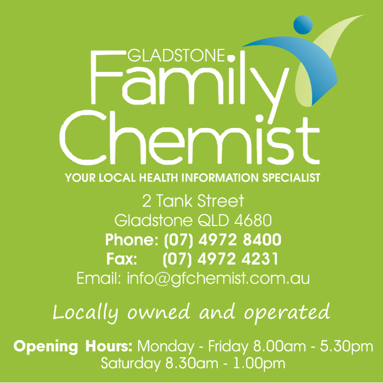 Gladstone Family Chemist | pharmacy | 2A Tank St, Gladstone-City QLD 4680, Australia | 0749728400 OR +61 7 4972 8400