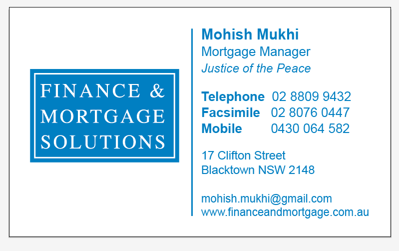 Finance & Mortgage Solutions Blacktwon | 17 Clifton St, Blacktown NSW 2148, Australia | Phone: (02) 9057 1108