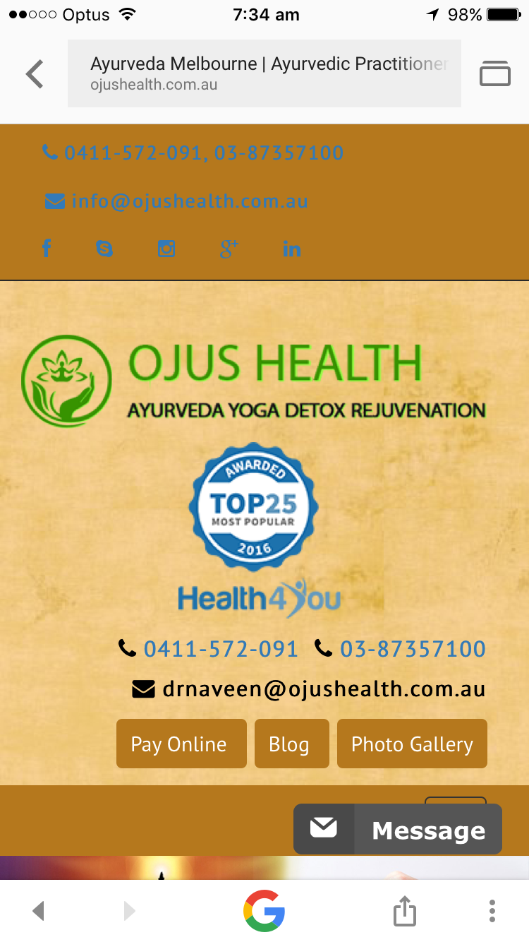 Ojus Health | 392 A - Blackburn Road, Burwood East VIC 3151, Australia | Phone: 0411 572 091
