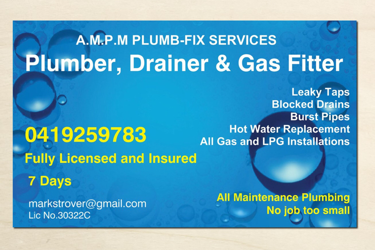AMPM Plum-Fix Services | plumber | 11 Grevillea Grove, Heathcote NSW 2233, Australia | 0419259783 OR +61 419 259 783