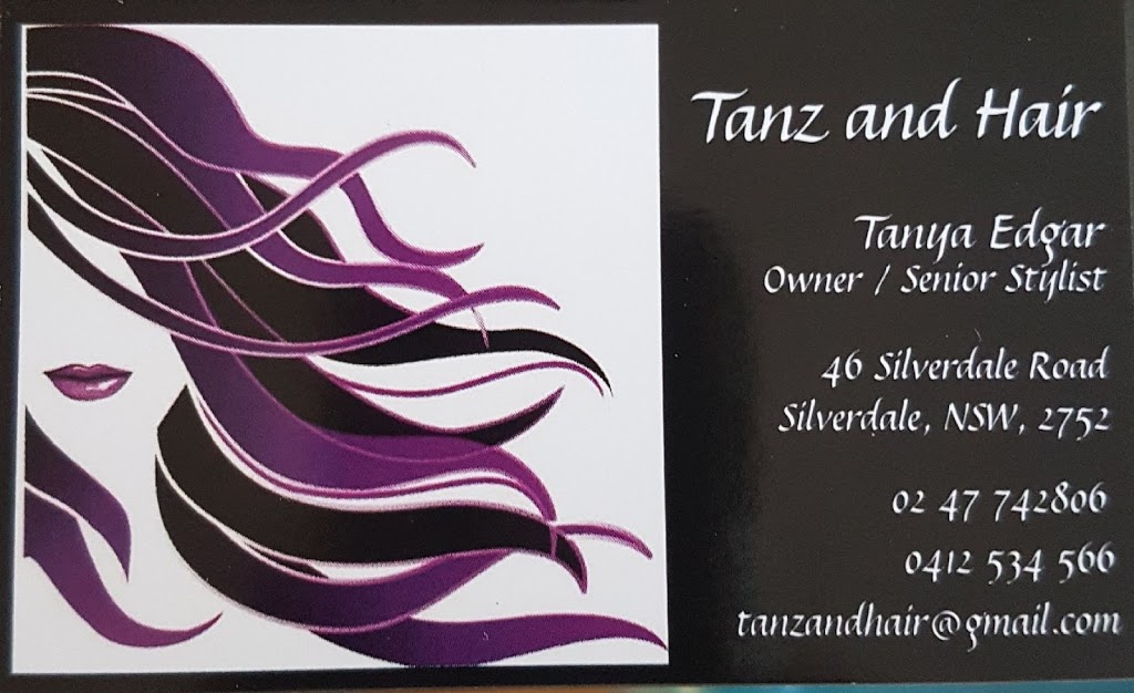 Tanz and Hair | 46 Silverdale Rd, Silverdale NSW 2752, Australia | Phone: (02) 4774 2806