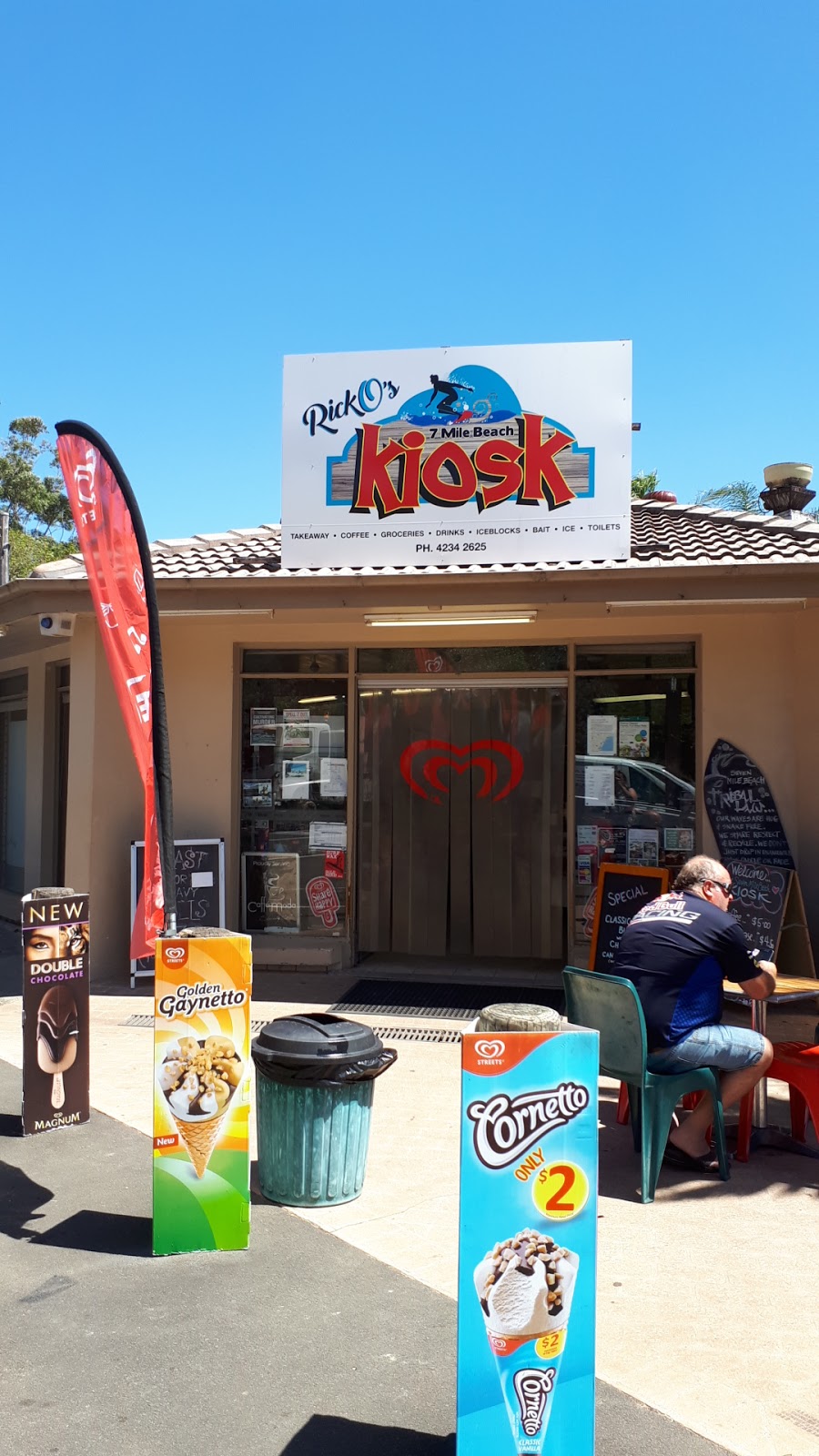 Seven Mile Beach Kiosk | 1 Crooked River Rd, Gerroa NSW 2534, Australia