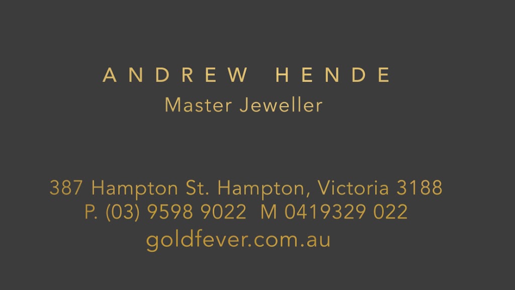 Goldfever | jewelry store | 387 Hampton St, Hampton VIC 3188, Australia | 0419329022 OR +61 419 329 022
