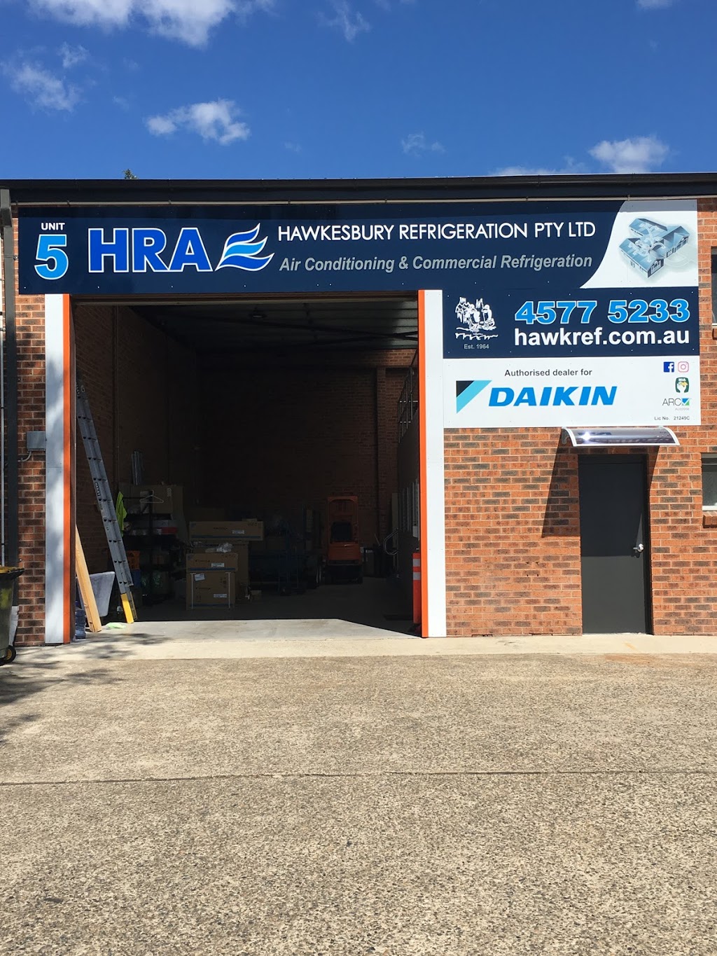 Hawkesbury Refrigeration Pty Ltd | Unit 5/6 Anderson Pl, South Windsor NSW 2756, Australia | Phone: (02) 4577 5233