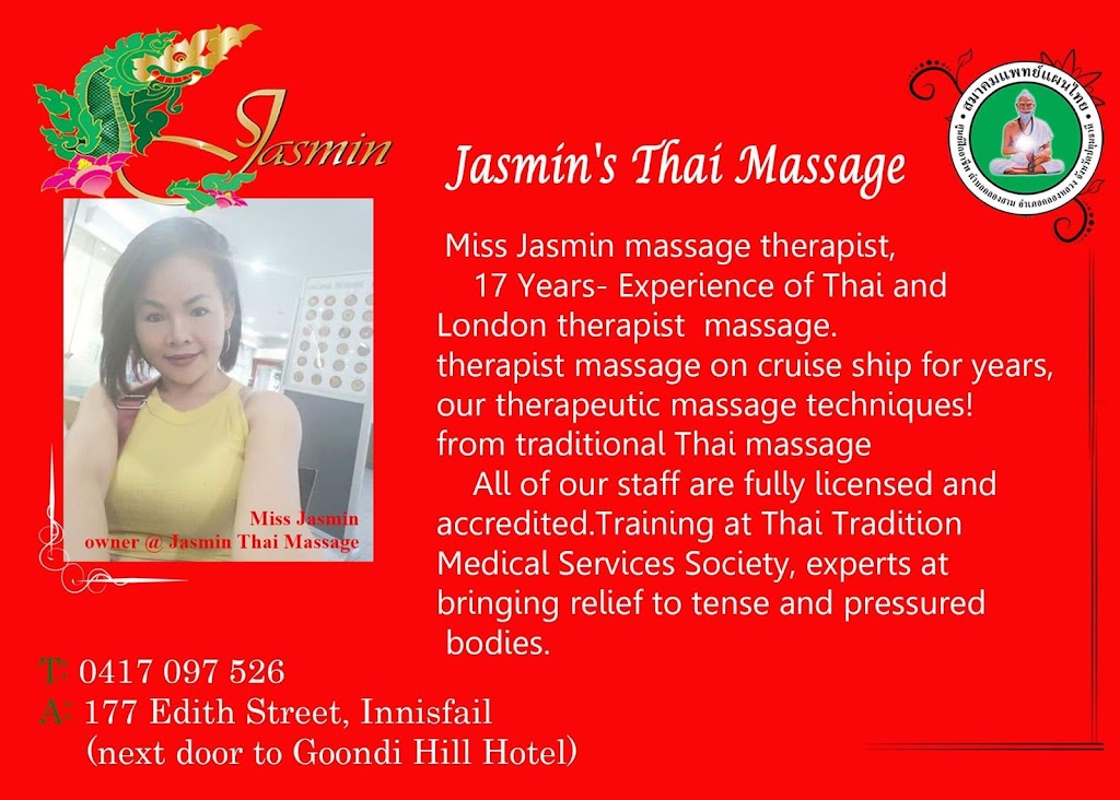 Jasmins Thai Massage | 177 Edith St, Goondi Hill QLD 4860, Australia | Phone: 0417 097 526