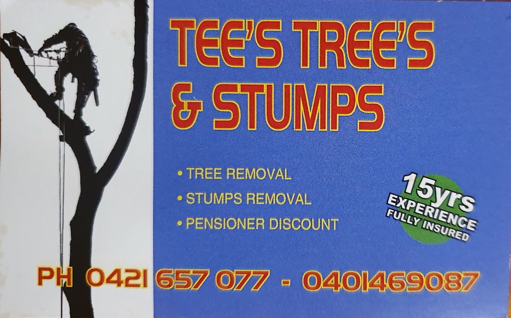 Tees Trees and Stumps |  | Bladin St, Laverton VIC 3028, Australia | 0401469087 OR +61 401 469 087