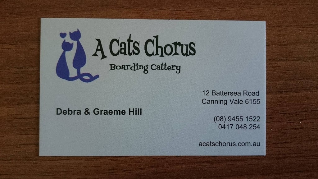 A Cats Chorus | veterinary care | 12 Battersea Rd, Canning Vale WA 6155, Australia | 0894551522 OR +61 8 9455 1522