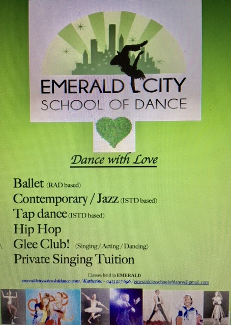 Emerald City School of Dance |  | Evergreen Senior Citizens Club, 8 Church St, Emerald VIC 3782, Australia | 0413507696 OR +61 413 507 696