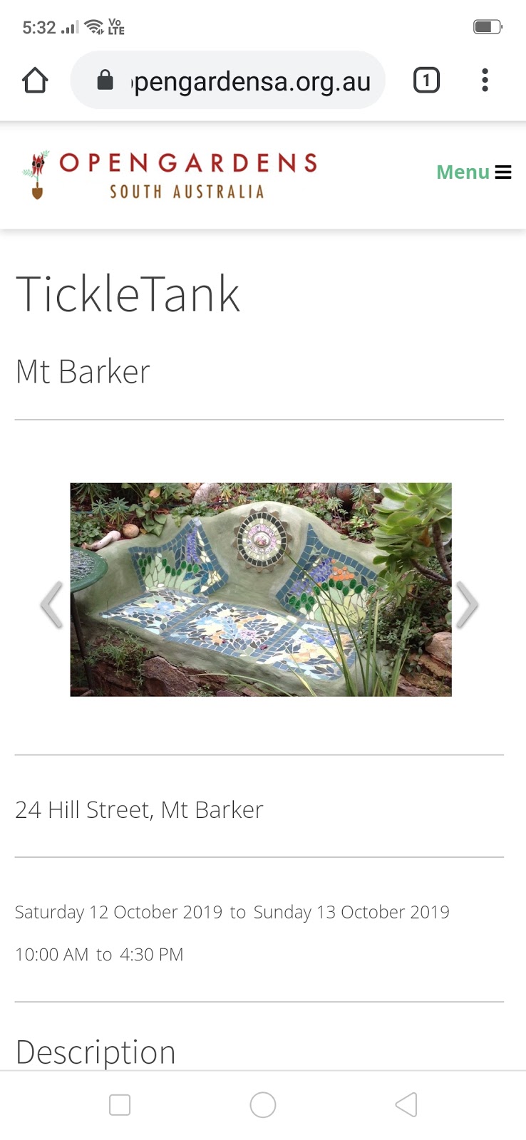 Tickle tank | park | 24 Hill St, Mount Barker SA 5251, Australia