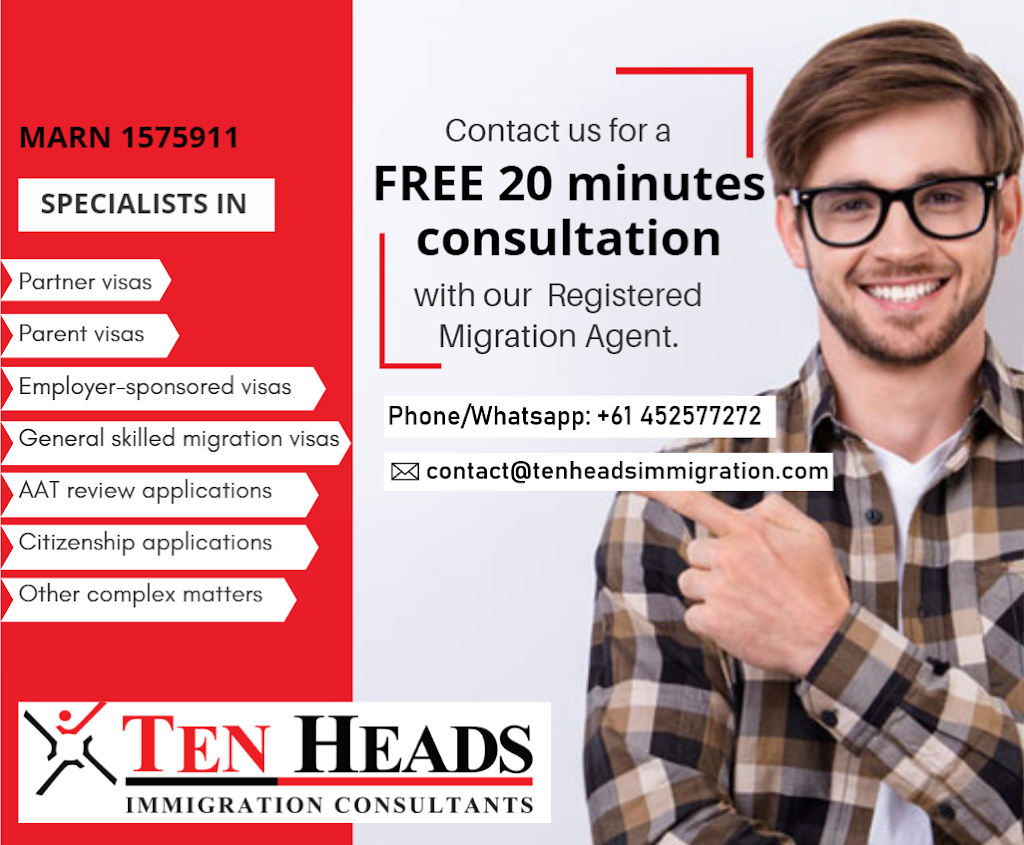 Ten Heads Immigration Consultants | 18 Meera St, Spring Mountain QLD 4300, Australia | Phone: 0452 577 272