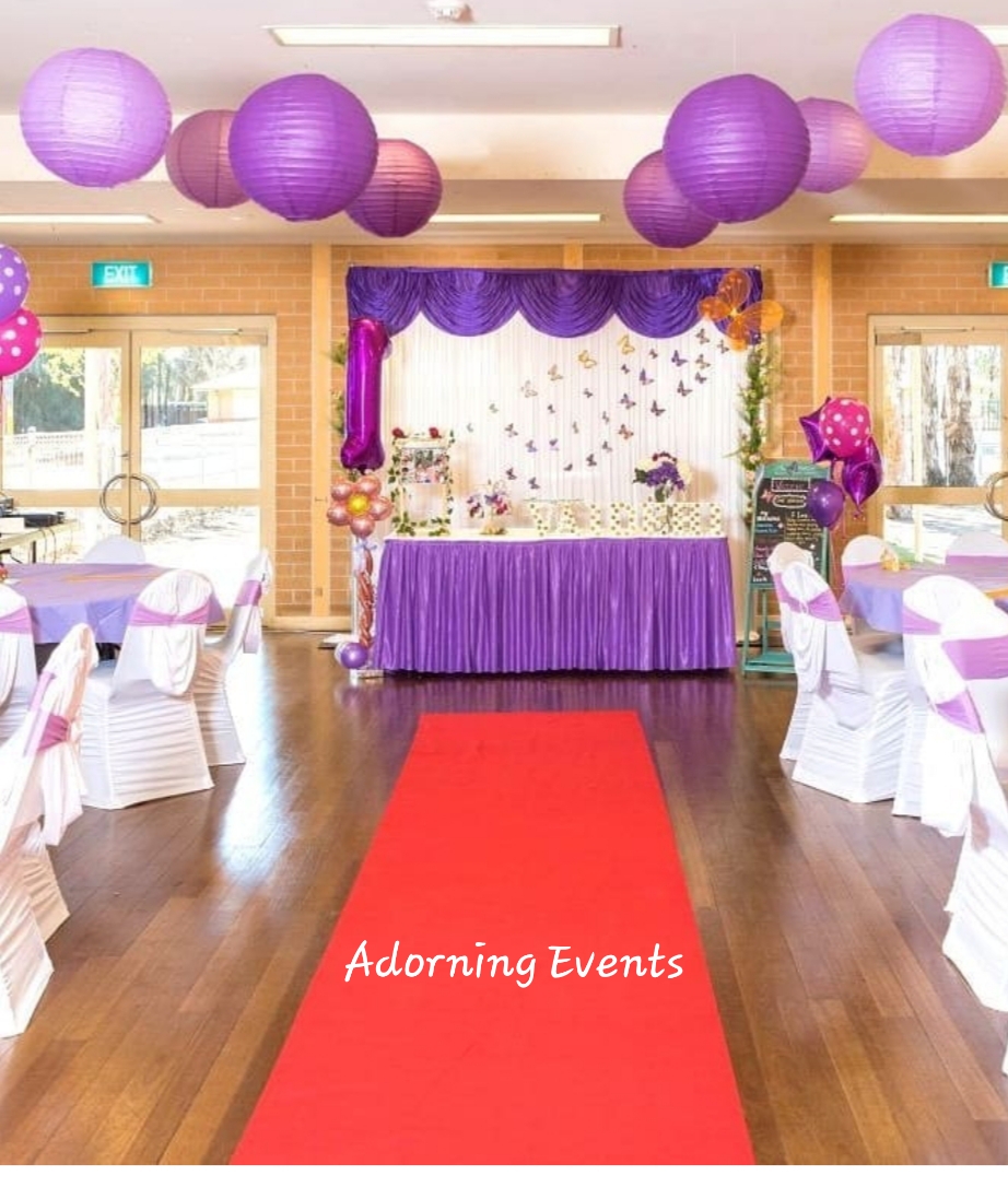 Adorning Events | 12 Grima St, Schofields NSW 2762, Australia | Phone: 0449 529 545