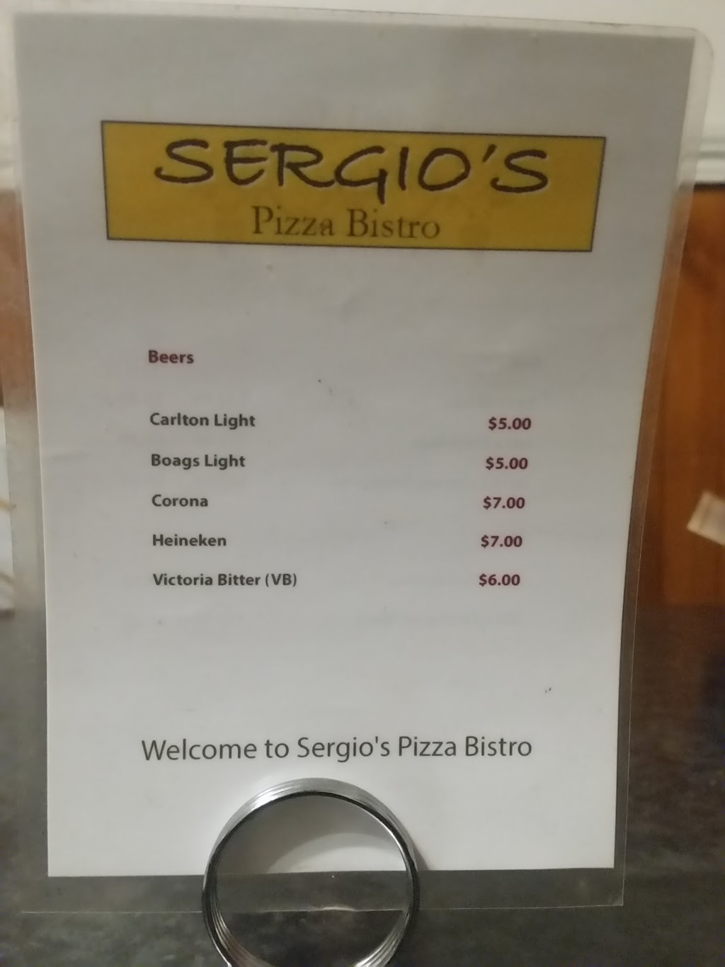 Sergios Pizza Bistro | meal delivery | 201 High St, Ashburton VIC 3147, Australia | 0398858202 OR +61 3 9885 8202