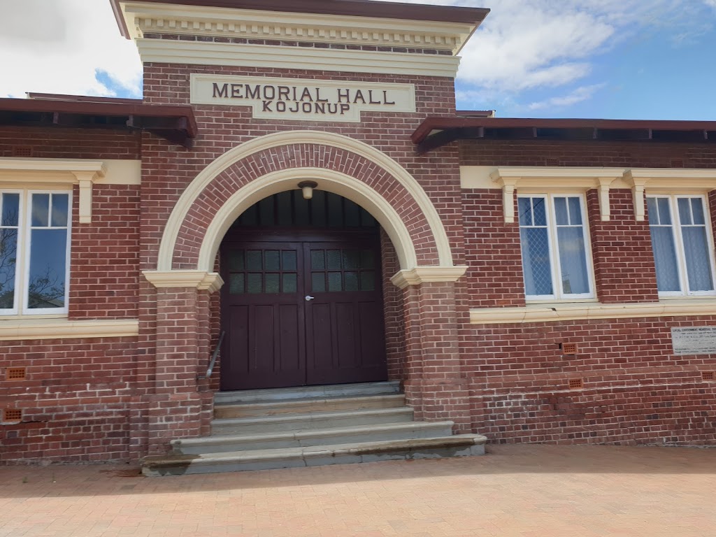 Memorial Hall Kojonup | Albany Hwy, Kojonup WA 6395, Australia | Phone: (08) 9831 2400