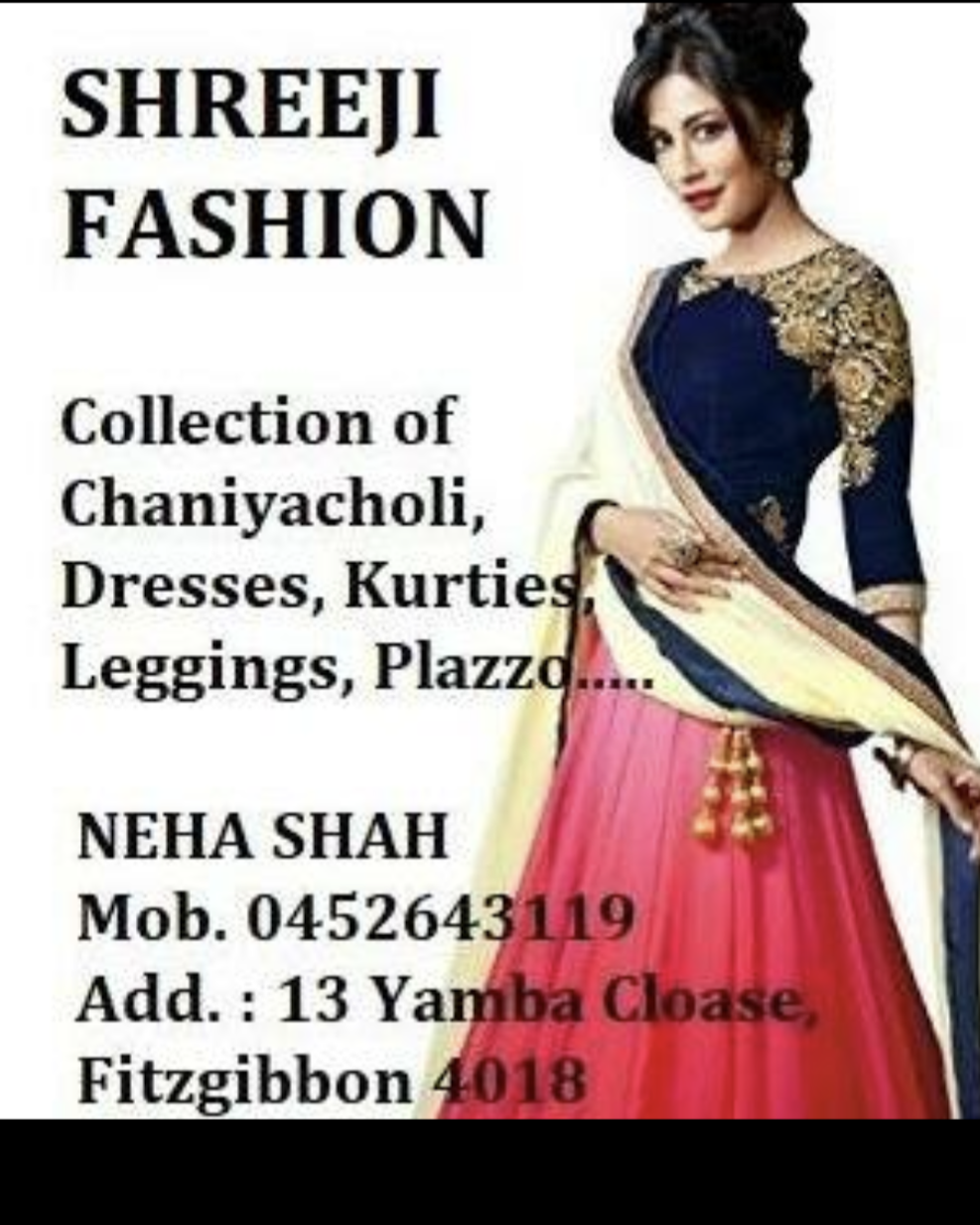 Shreeji Fashion | clothing store | 13 Yamba Cl, Fitzgibbon QLD 4018, Australia | 0452643119 OR +61 452 643 119