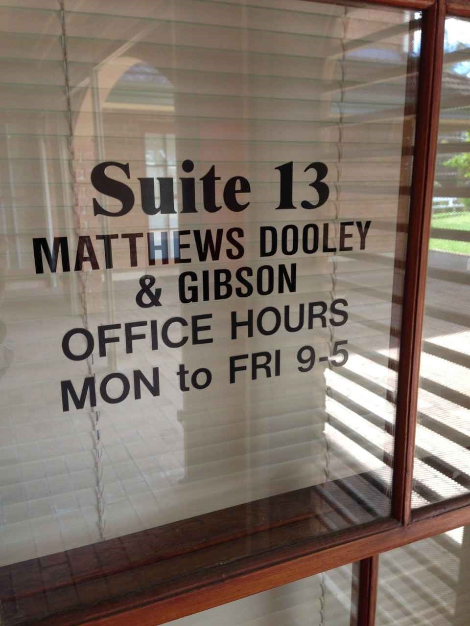 Matthews Dooley & Gibson | lawyer | 13/35 Old Northern Rd, Baulkham Hills NSW 2153, Australia | 0296862222 OR +61 2 9686 2222