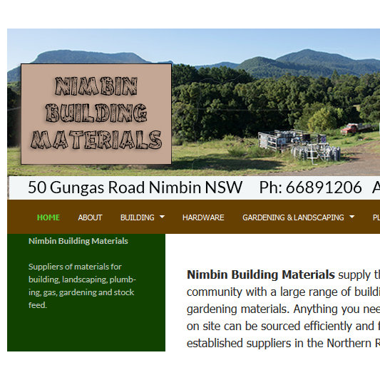 Nimbin Building Materials | hardware store | 50 Gungas Rd, Nimbin NSW 2480, Australia | 0266891206 OR +61 2 6689 1206