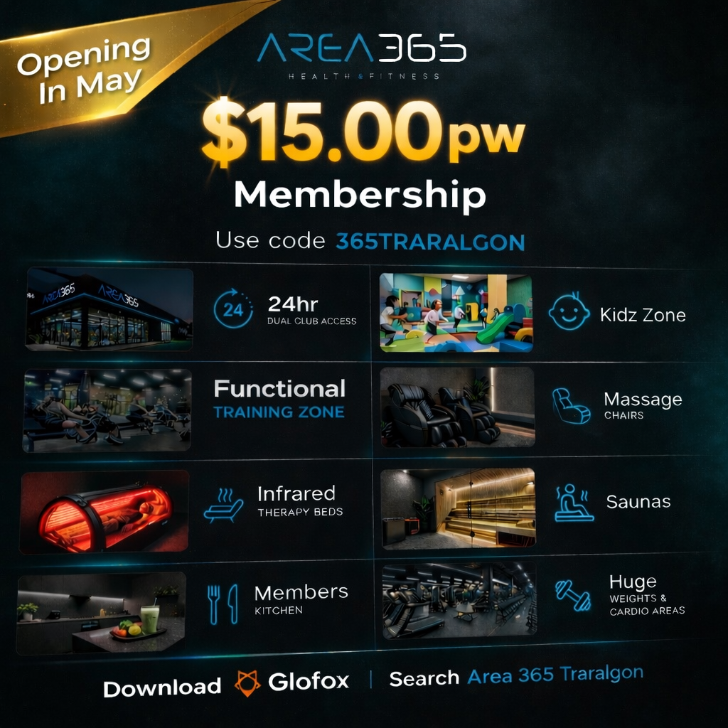 AREA365 Health & Fitness Traralgon | 14 Stirloch Cct, Traralgon East VIC 3844, Australia | Phone: 0400 368 365