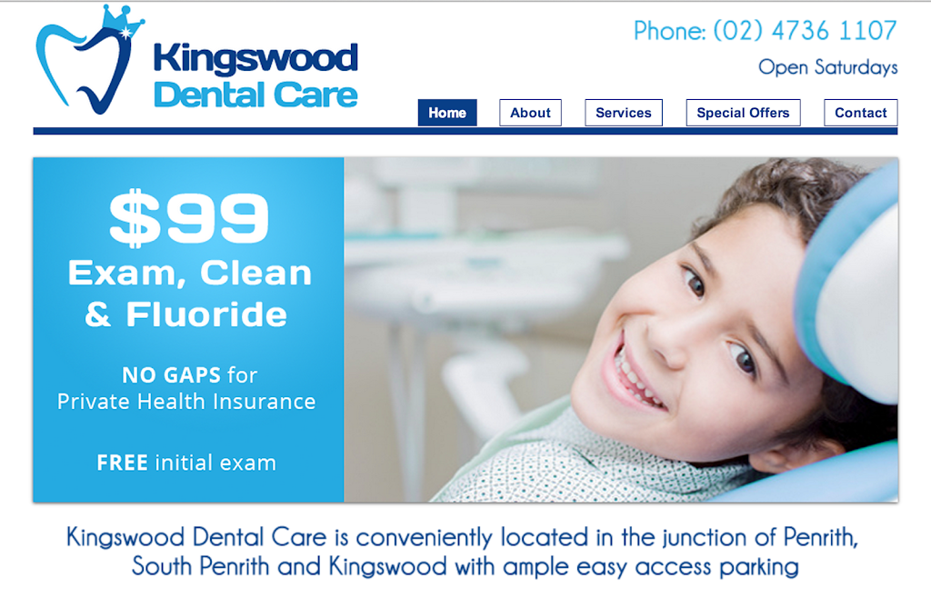 Kingswood Dental Care | dentist | 142-152 Bringelly Rd, Kingswood NSW 2747, Australia | 0247361107 OR +61 2 4736 1107