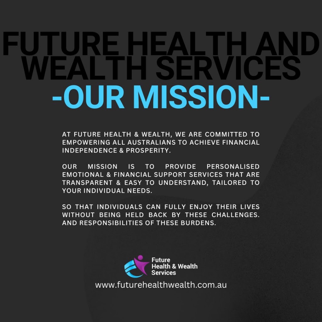 Future Health & Wealth Services | 5 Coolibah St, Dalby QLD 4405, Australia | Phone: 0455 496 065