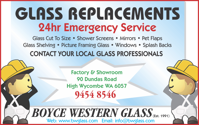 Boyce Western Glass | store | 90 Dundas Rd, High Wycombe WA 6057, Australia | 0894548546 OR +61 8 9454 8546