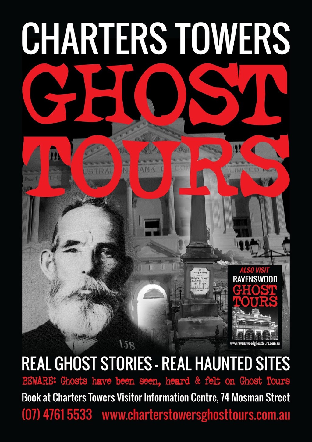Ghost Tours Australia - Charters Towers | travel agency | 74 Mosman St, Charters Towers City QLD 4820, Australia | 0401666441 OR +61 401 666 441