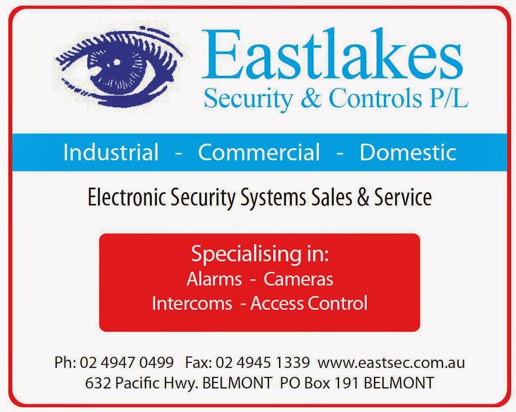 Eastlakes Security & Controls |  | 632 Pacific Hwy, Belmont NSW 2280, Australia | 0249470499 OR +61 2 4947 0499