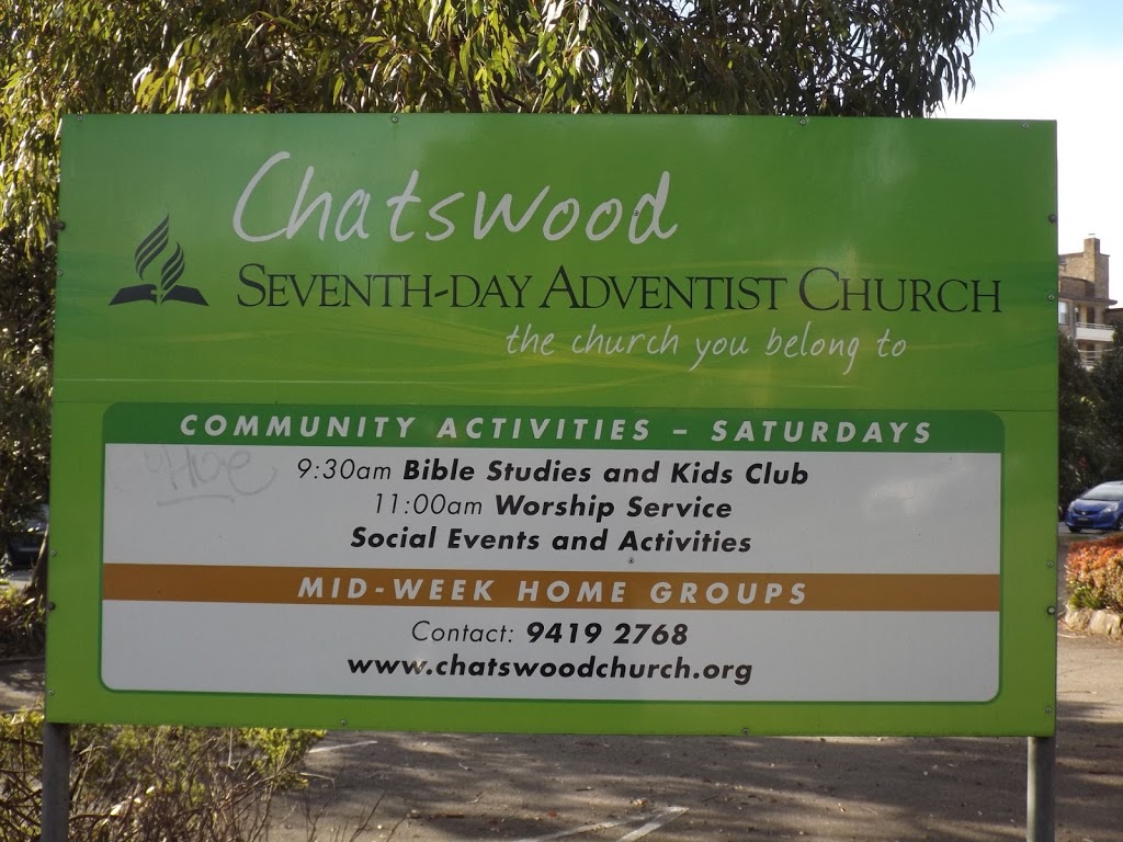 Chatswood Seventh-day Adventist Church | 50 Johnson St, Chatswood NSW 2067, Australia | Phone: (02) 9419 2768