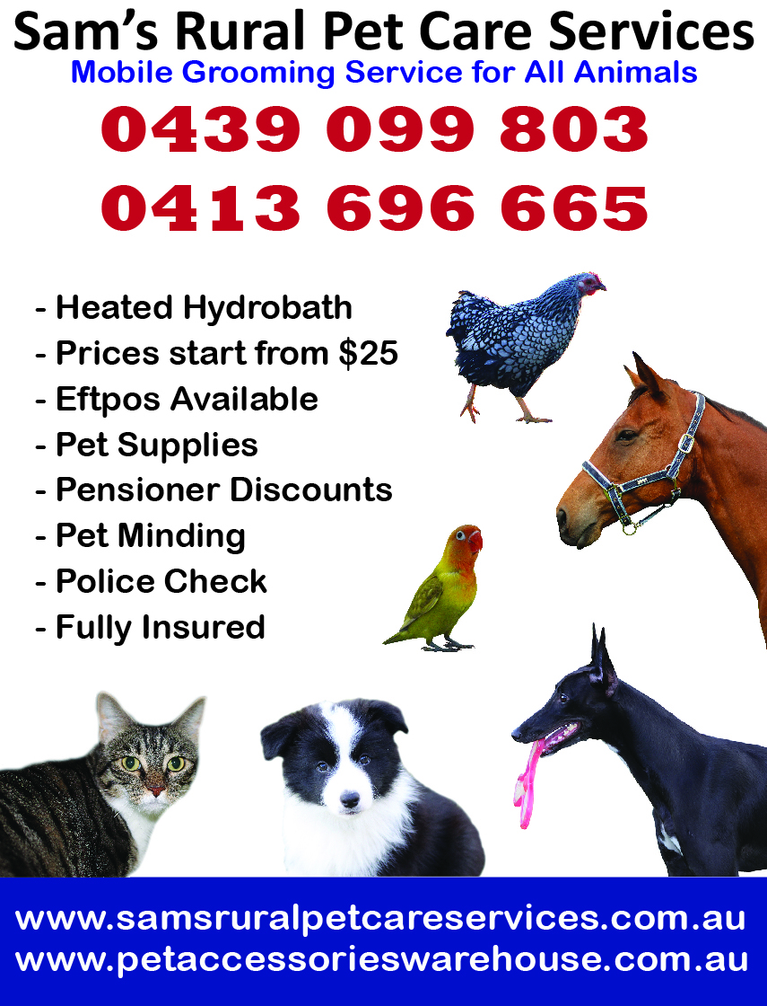 Sams Rural Pet Care Services | 11-13 Anthoulla Ave, Woodford QLD 4514, Australia | Phone: 0439 099 803