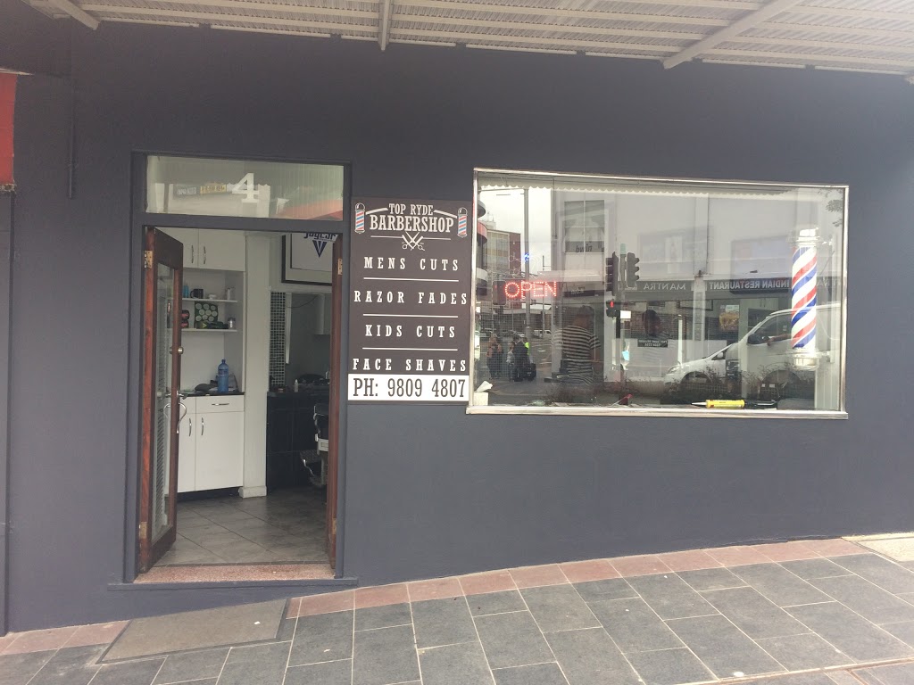 Top Ryde Barber Shop | hair care | 4 Church St, Ryde NSW 2112, Australia | 0298094807 OR +61 2 9809 4807