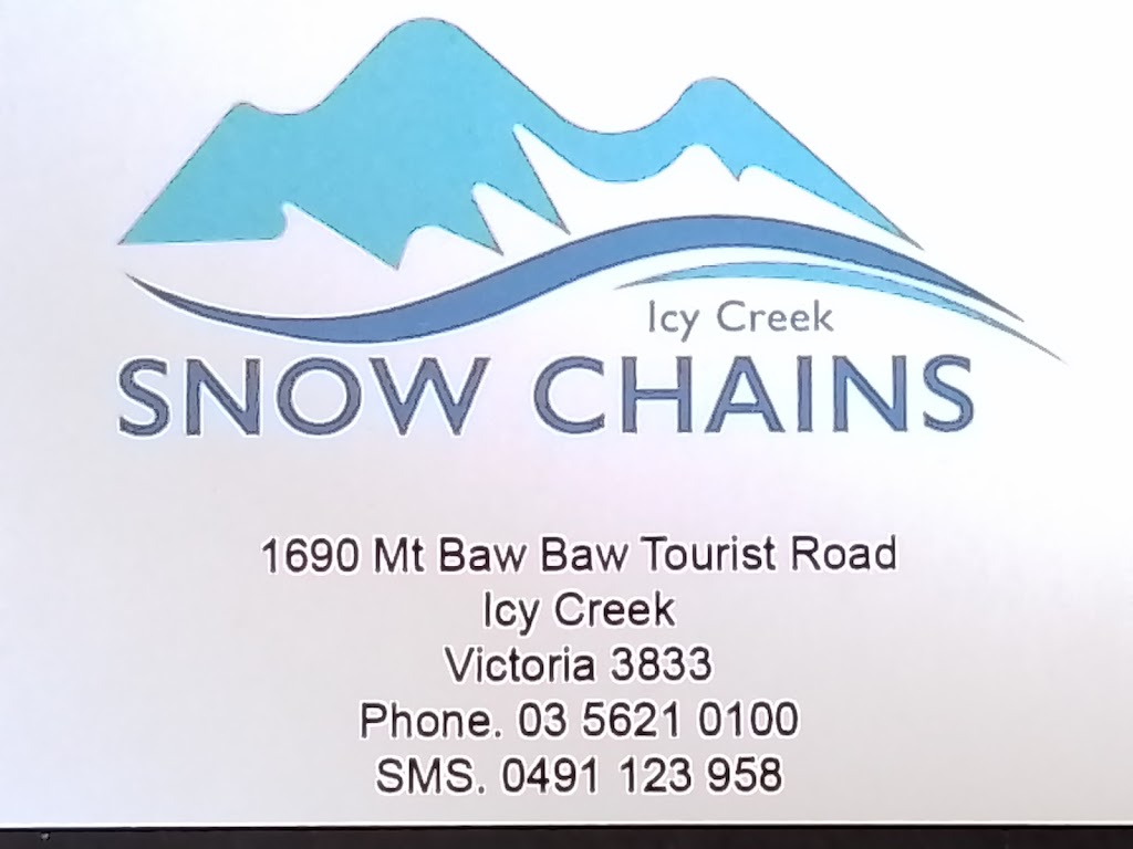 Icy Creek Snow Chains | 1690 Mt Baw Baw Tourist Rd, Icy Creek VIC 3833, Australia | Phone: 0491 123 958