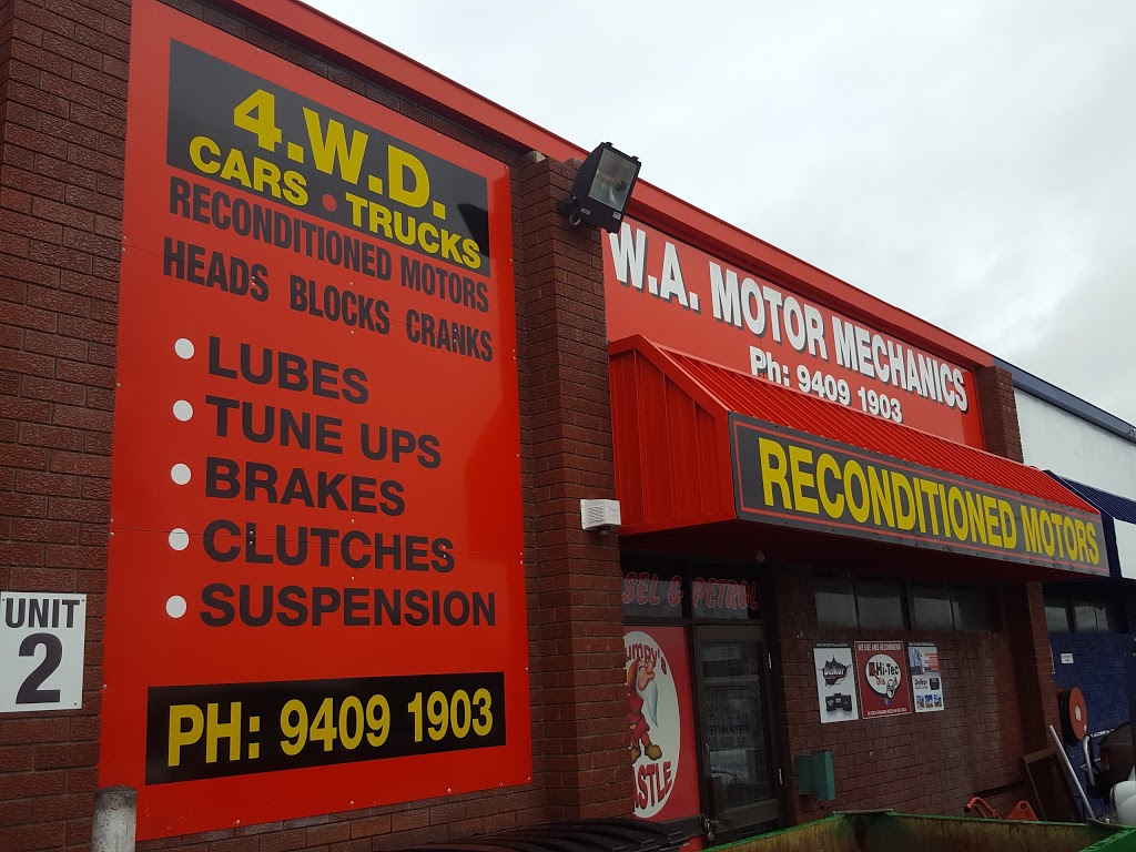 W.A. Motor Mechanics | car repair | 2/38 Prindiville Dr, Wangara WA 6065, Australia | 0894091903 OR +61 8 9409 1903