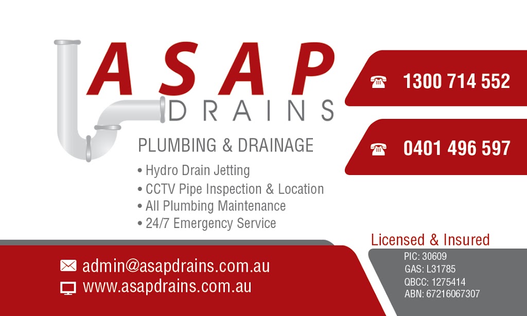 ASAP Drains Nerang | plumber | 28 Citrus Dr, Nerang QLD 4211, Australia | 0401496597 OR +61 401 496 597