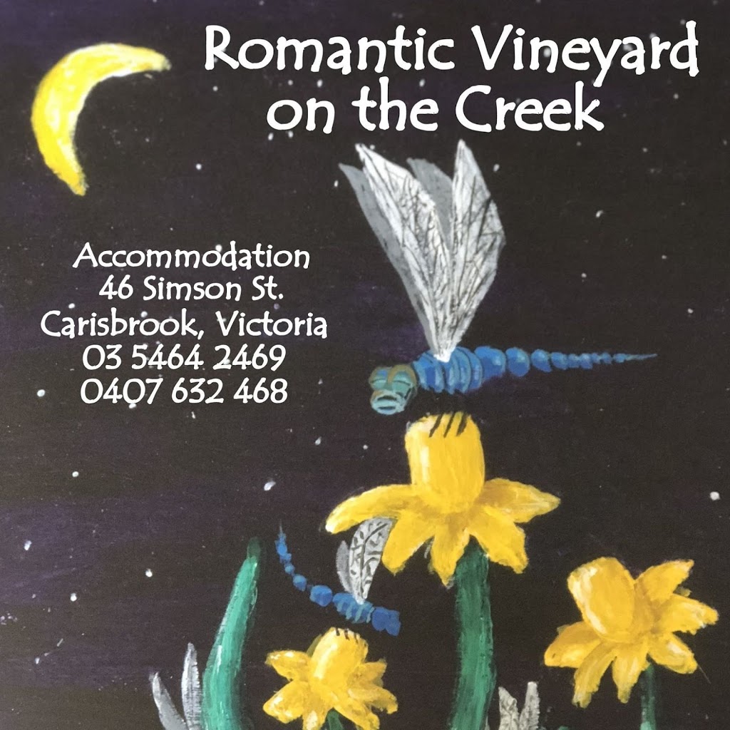 Romantic Vineyard on the Creek | lodging | 46 Simson St, Carisbrook VIC 3464, Australia | 0354642469 OR +61 3 5464 2469