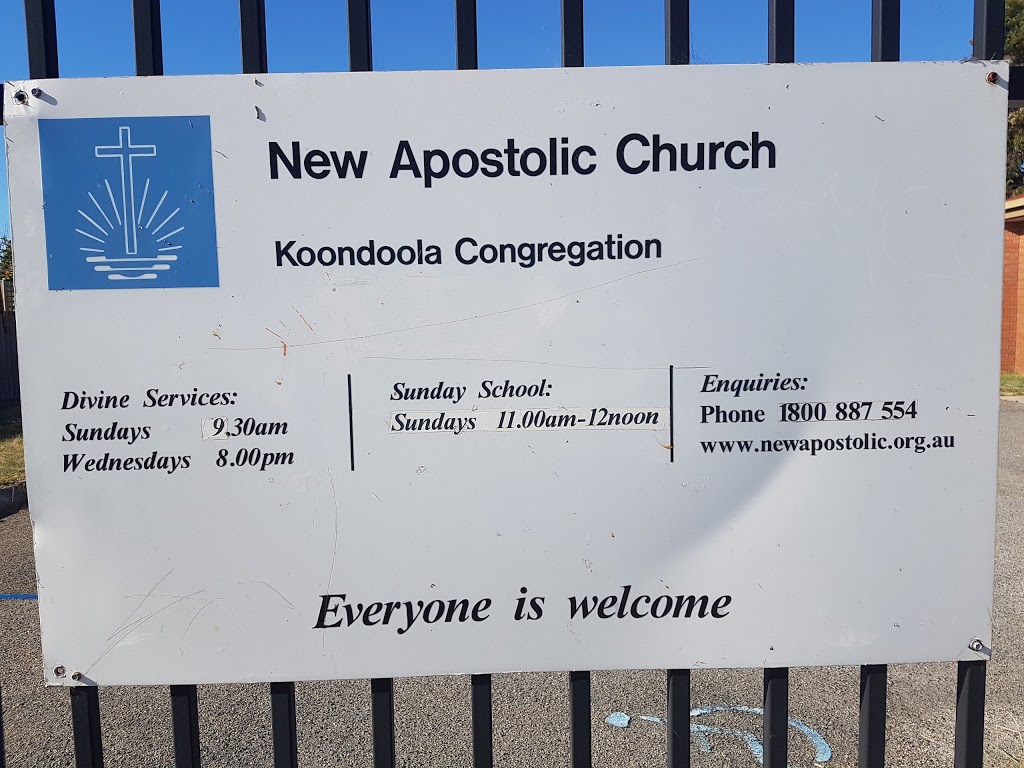 New Apostolic Church Koondoola - Perth | church | 20 Koondoola Ave, Koondoola WA 6064, Australia | 0734800400 OR +61 7 3480 0400