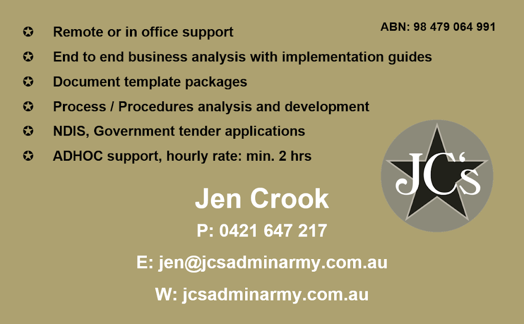 JCs Admin Army |  | 2 Wilson Rd, Ilkley QLD 4554, Australia | 0421647217 OR +61 421 647 217