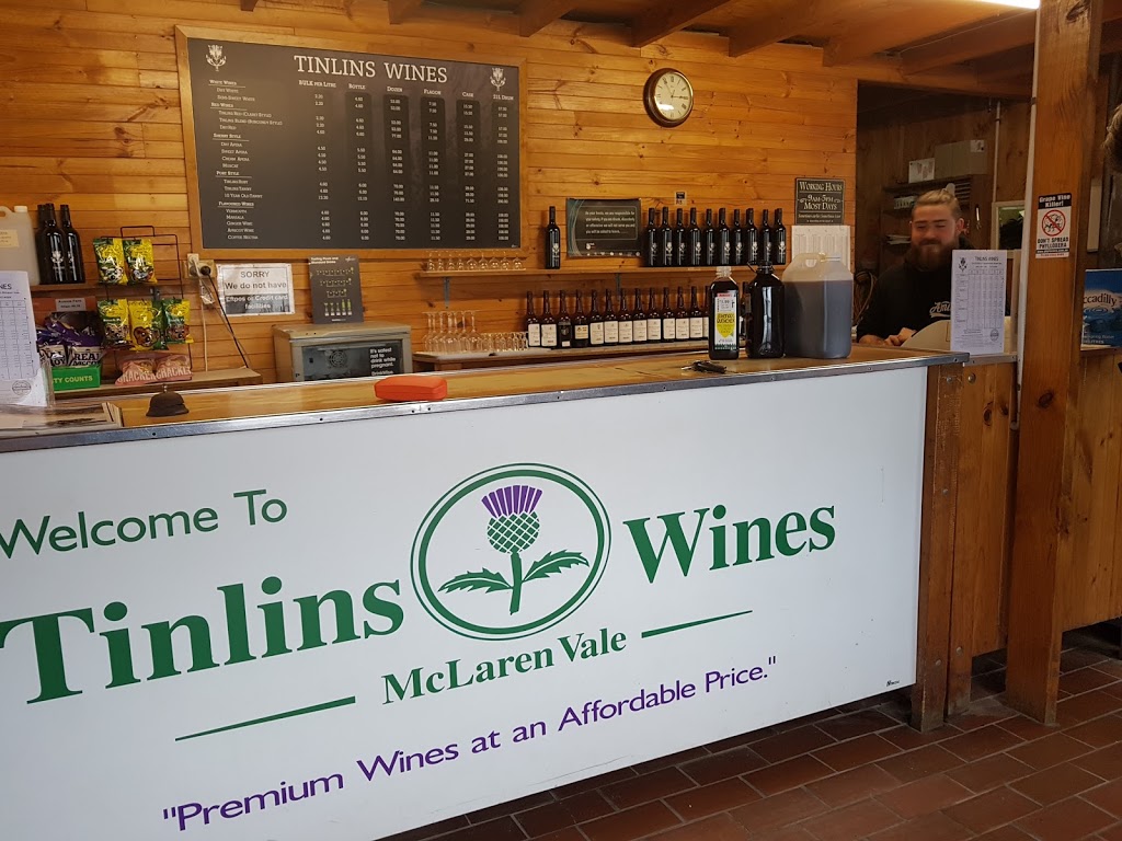 Tinlins Winery Cellar Door | store | 271 Kangarilla Rd, McLaren Flat SA 5171, Australia | 0883238649 OR +61 8 8323 8649
